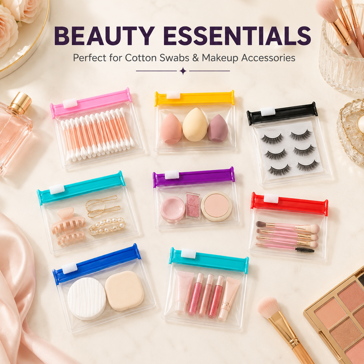 𝐖𝐚𝐭𝐞𝐫𝐩𝐫𝐨𝐨𝐟 𝐒𝐞𝐥𝐟-𝐒𝐞𝐚𝐥𝐢𝐧𝐠 𝐒𝐭𝐨𝐫𝐚𝐠𝐞 𝐏𝐨𝐮𝐜𝐡 – 𝐑𝐞𝐮𝐬𝐚𝐛𝐥𝐞 𝐓𝐫𝐚𝐯𝐞𝐥 𝐎𝐫𝐠𝐚𝐧𝐢𝐳𝐞𝐫 𝐟𝐨𝐫 𝐄𝐚𝐫𝐛𝐮𝐝𝐬, 𝐂𝐚𝐛𝐥𝐞𝐬, 𝐕𝐢𝐭𝐚𝐦𝐢𝐧𝐬 & 𝐒𝐦𝐚𝐥𝐥 𝐀𝐜𝐜𝐞𝐬𝐬𝐨𝐫𝐢𝐞𝐬