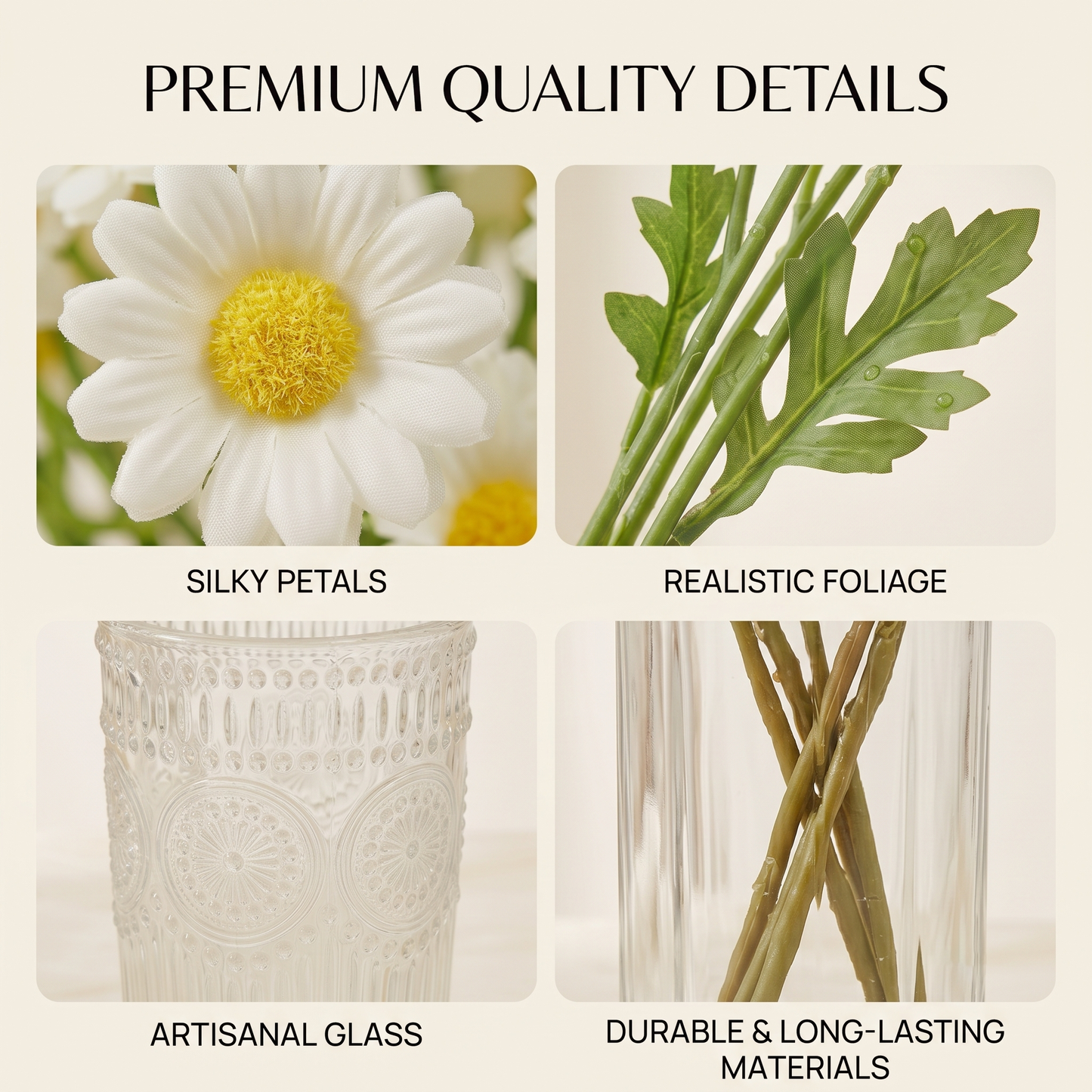 Lifelike Daisy Decor – Artificial Bouquets for Home & Weddings