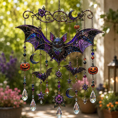 🎃💎Halloween Crystal Wind Chime – Colorful Acrylic Hanging Decoration