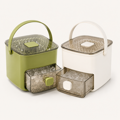 48-Cube One-Press Ice Tray & Storage System