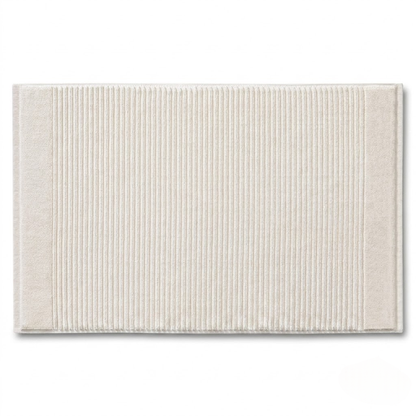 Premium Cotton Striped Bathroom Towel Mat