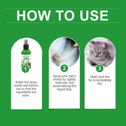 🐶🐱 Natural Flea and Tick Spray – Safely and Effectively Protect Your Pets 🌿